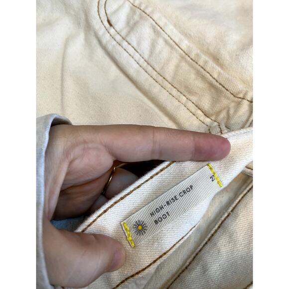 Happy Nature 27 cream high rise crop boot jeans - Picture 6 of 6